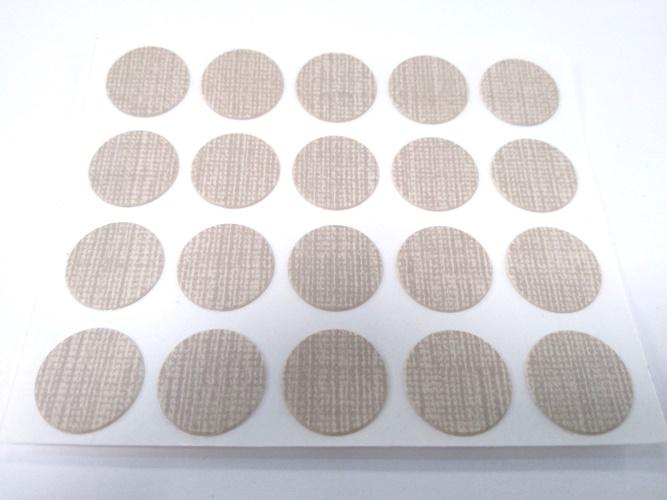 Öntapadós csavartakaró matrica 20db/ív, Bézs textil