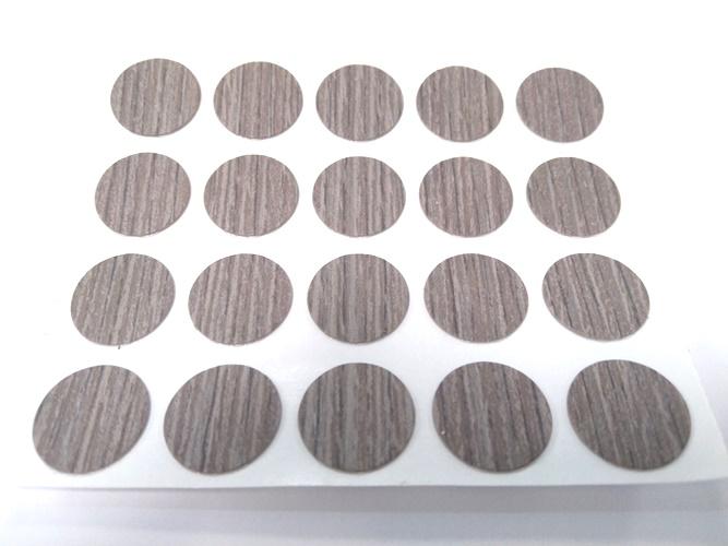 Öntapadós csavartakaró matrica 20db/ív, Davos tölgy