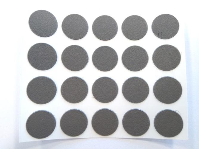 Öntapadós csavartakaró matrica 20db/ív, Láva szürke