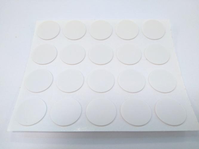 Öntapadós csavartakaró matrica 20db/ív, Solid fehér, selyemfényű