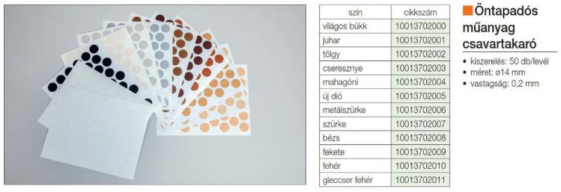 Öntapadós csavartakaró matrica 50db/ív