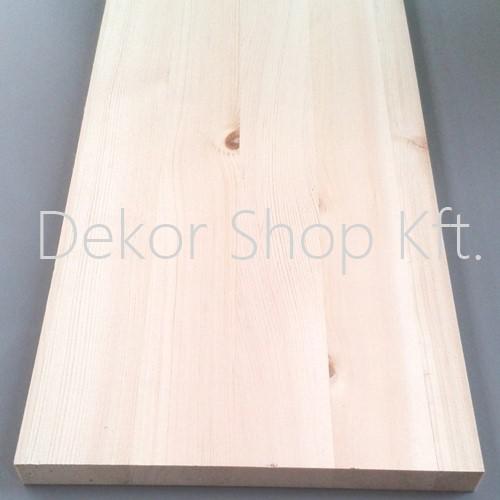 Ragasztott, natúr fenyő polc 20x100x1,9cm