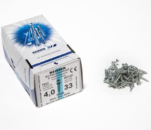 Reisser forgácslapcsavar 4x33 horganyzott