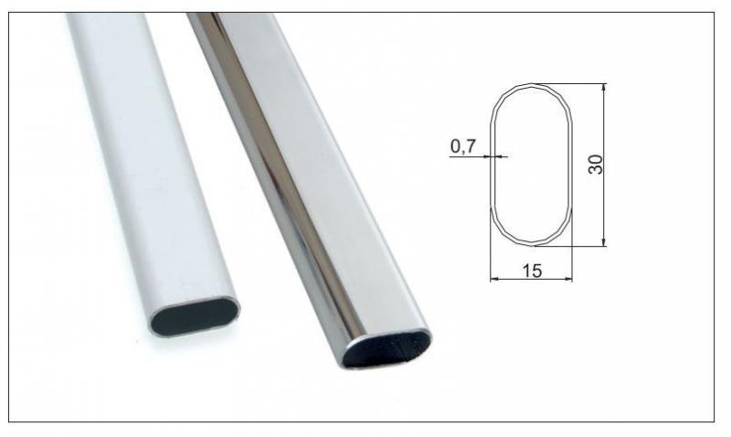 Ruharúd, mándlirúd ovális, fehér, 1m