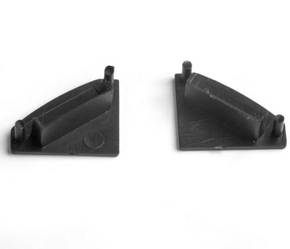 Sarok LED profilhoz végzáró elem, fekete