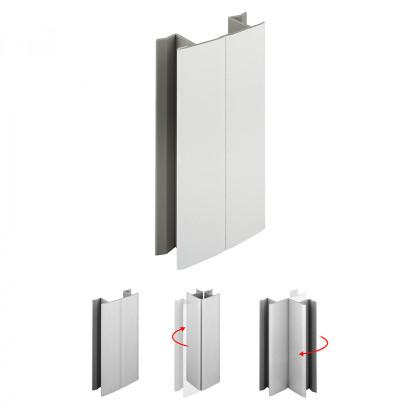 SCILM flexi csatlakozó 120mm, fényes fehér