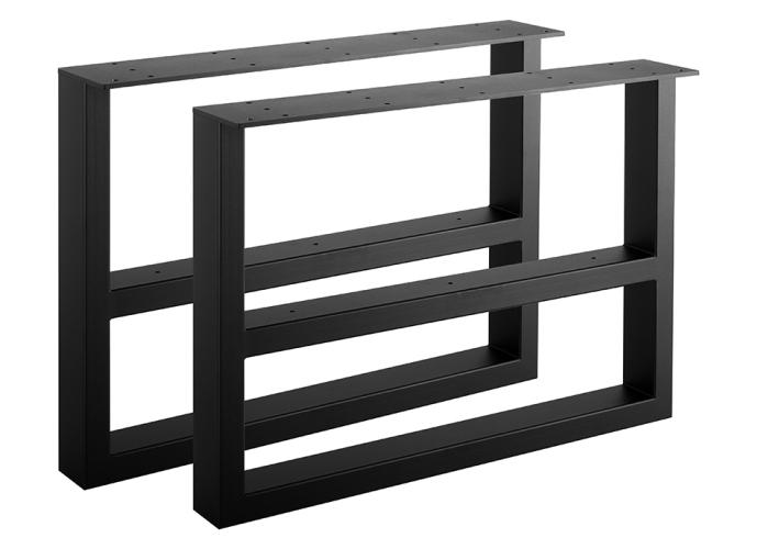 STRONG Asztalláb, lineáris, 420x580mm, fekete