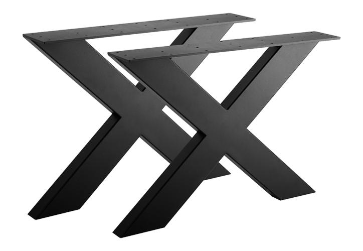 STRONG Asztalláb, X, 420x580mm, fekete