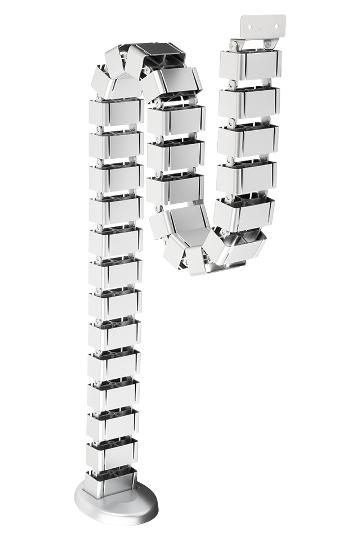 STRONG Függőleges kábelvezetés flexi 1260mm ezüst szín