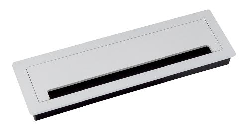 Strong kábelkivezető csillapítással ALU 300x90x28, fehér matt