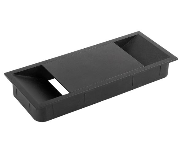 Strong műanyag kábel kivezető 152x62x18mm fekete