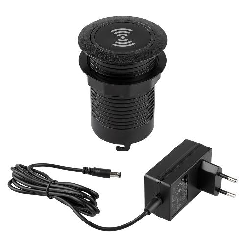 StrongPower PowerUp töltő USB A+C + vezeték nélküli töltés, fekete