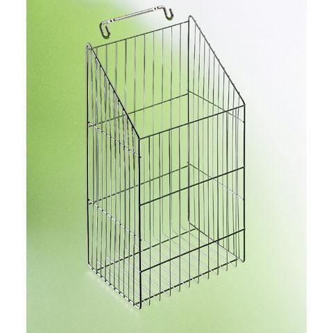 Szennyestartó fém kosár 325x580x270 króm