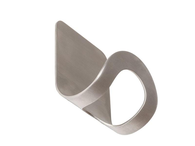 Szimpla akasztó, öntapadós rögzítés, rozsdamentes felület