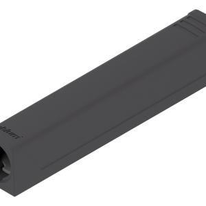 Blum TIP-ON egyenes adapterlemez fekete, hosszított