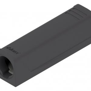 Blum TIP-ON egyenes adapterlemez fekete, rövid