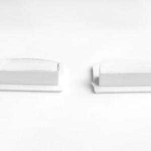 Csavarozható LED profilhoz végzáró elemek, fehér