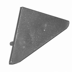 Csiszolt rozsdamentes acél (imitáció) vízvető fém felület - végzáró