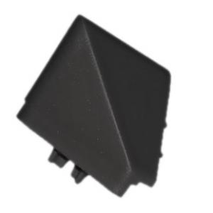 Fekete matt vízvető fém felület - külső sarok