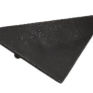 Fekete matt vízvető fém felület - végzáró