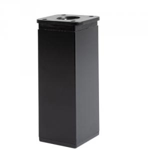 Fém design láb 19306, 40x40x120mm, fekete