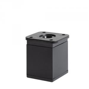 Fém design láb 19306, 40x40x56mm, fekete