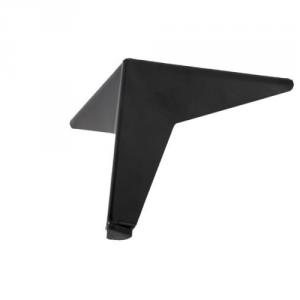 Fém design láb 19555 döntött szögletes, 130mm, matt fekete