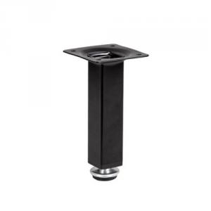 Fém design szögletes bútorláb 120mm matt fekete