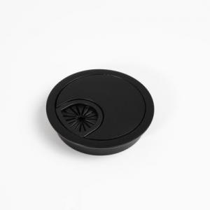 Kábelkivezető 30129B Átm: 60mm, fekete, fém