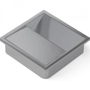 Kábelkivezető ART1626 85x22x85mm szürke műanyag