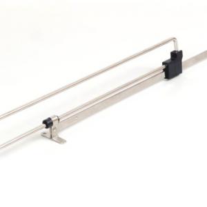 Kihúzható vállfatartó 500mm nikkel/fekete