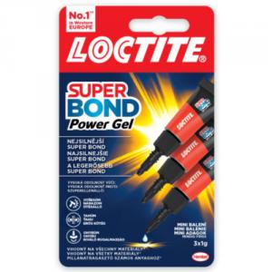LOCTITE Super Bond POWER Gél Mini Trio 3x1g