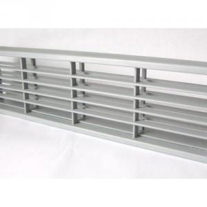 Műanyag szellőzőrács, szürke