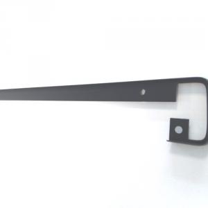 Munkalap hossztoldó matt fekete, 38/600mm