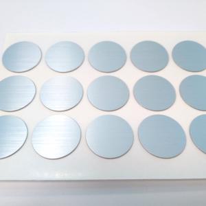 Öntapadós csavartakaró matrica 15db/ív, Alu, 20mm átm.