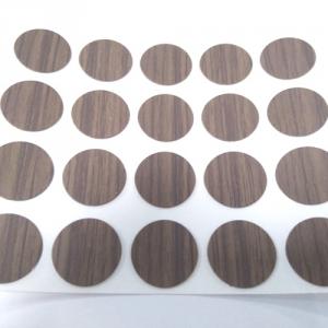 Öntapadós csavartakaró matrica 20db/ív, Barna tölgy