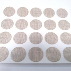 Öntapadós csavartakaró matrica 20db/ív, Bézs textil