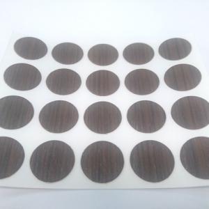 Öntapadós csavartakaró matrica 20db/ív, Dohány tölgy