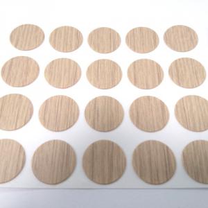 Öntapadós csavartakaró matrica 20db/ív, Natúr tölgy