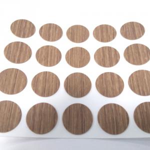 Öntapadós csavartakaró matrica 20db/ív, Sötét tölgy