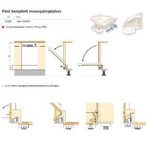 Pánt beépített mosogatógépre