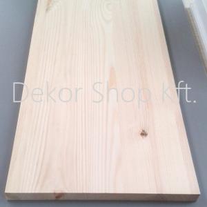 Ragasztott, natúr fenyő polc 25x100x1,9cm