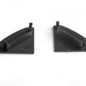 Sarok LED profilhoz végzáró elem, fekete