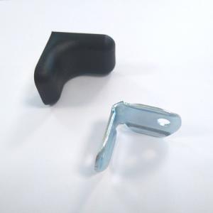 Sarok rögzítő, fém/fekete takaró