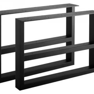 STRONG Asztalláb, lineáris, 420x580mm, fekete