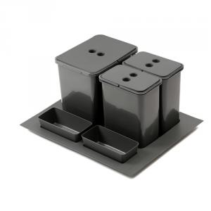 StrongBins szorter 1x16 + 2x8L, 600mm-es fiókba, antracit