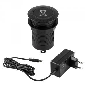 StrongPower PowerUp töltő USB A+C + vezeték nélküli töltés, fekete