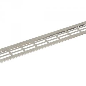 Szellőzőrács 80x250mm, nemesacél imitáció