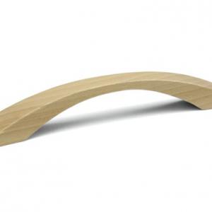 Tulip fogantyú Berga lakkozott bükk, 128/175mm+csavarok