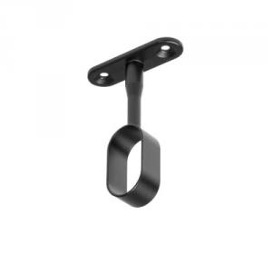 Vállfarúdhoz rúdtartó fekete, felsőfüggesztésű, nyitott